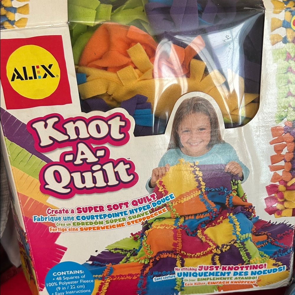 Knot-A-Quilt Kids Craft Kit - Multicolor